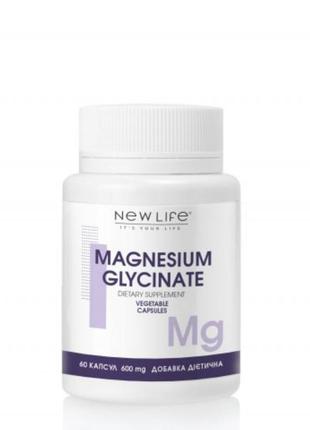 Magnesium glycinate глицинат магнію 60 рослинних капсул в б...
