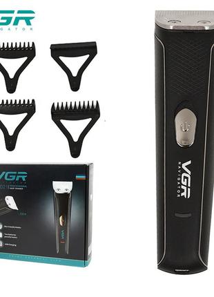 Беспроводная аккумуляторная машинка для стрижки волос VGR V-02...