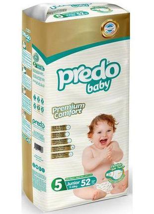 Подгузники Predo Baby Diaper Jumbo Junior Size 5 11-25 кг 52 шт