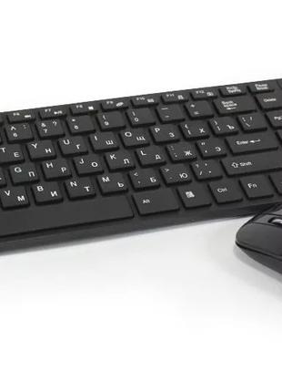 Клавиатура беспроводная с мышью Keybord Wireless К06 Black/Черная