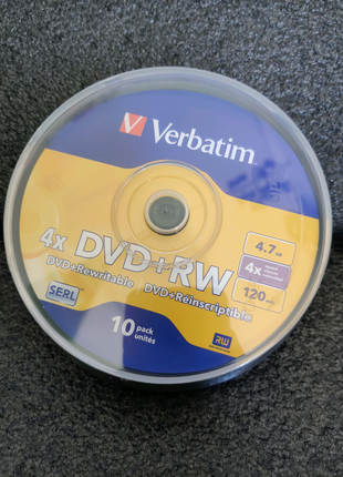 Диск для многократной записи Verbatim DVD+RW 4,7Gb 4x