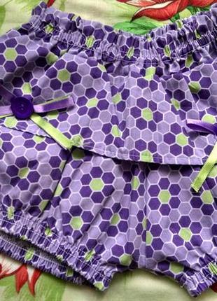 Фиолетовые шорты для девочки 1-3г
