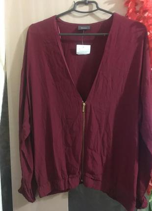 Шикарная блуза бордового цвета yessica