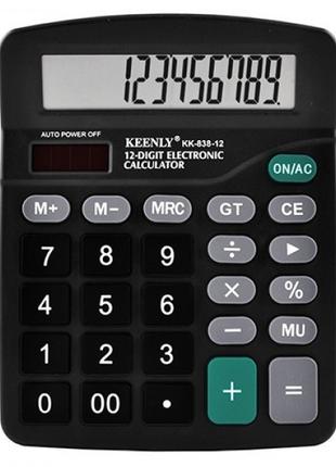 Калькулятор настольный бухгалтерский Keenly KK-838-12 на батар...