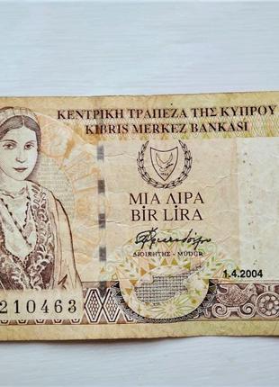 Кипр 1 фунт 2004 года в хорошем состоянии