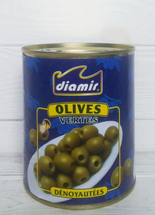 Оливки зеленые без косточек Diamir 860гр ж/б (Испания)