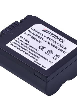 Аккумулятор Batmax для фото-видеокамер Panasonic CGA-S006 / DM...