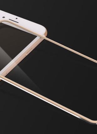 3D Metall захисне скло для iPhone 7 Plus / iPhone 8 Plus - Gold