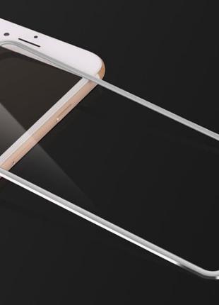 3D Metall захисне скло для iPhone 7 Plus / iPhone 8 Plus - Silver