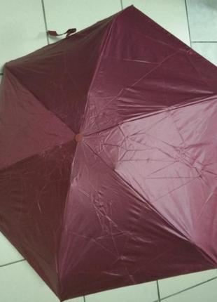 Мини зонт в капсуле бордо