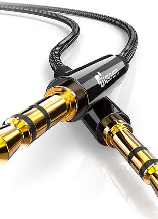Аудио кабель Tiegem Premium AUX mini Jack 3.5мм - 3.5мм для на...