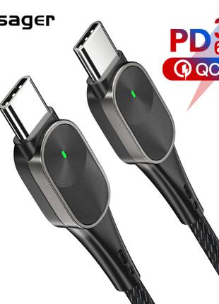 Кабель для быстрой зарядки телефона смартфона USB Type-C - USB...