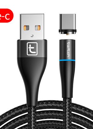 Магнитный кабель для зарядки USB - Type-C. Зарядный провод шну...