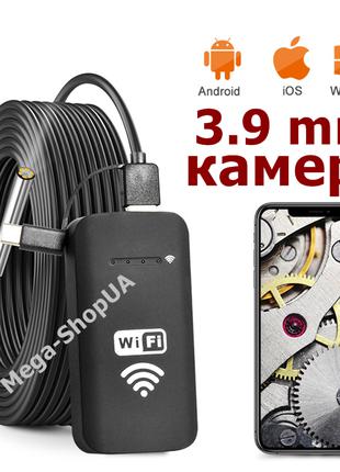 Wi-Fi / USB эндоскоп мини камера жесткий кабель 3.9 мм / 5 мет...