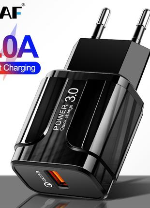 Сетевое зарядное устройство для быстрой зарядки USB Quick Char...