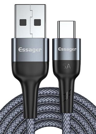 Кабель для быстрой зарядки телефона смартфона 5А QC3.0 USB - T...