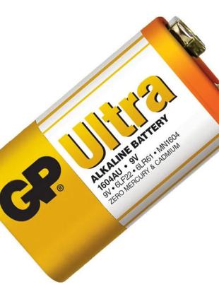 Батарейка крона GP Ultra Alkaline Battery 9V. Алкалиновая бата...