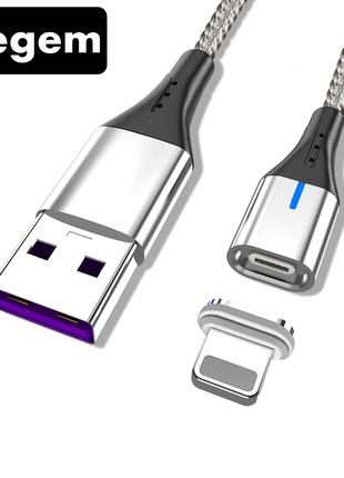 Магнітний кабель для швидкого заряджання USB - Lightning 2 мет...