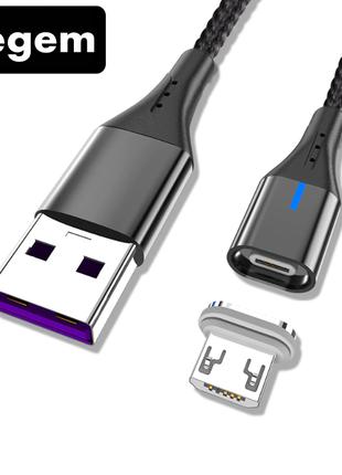 Магнитный кабель для зарядки USB - Micro USB 2 метра микроЮСБ ...