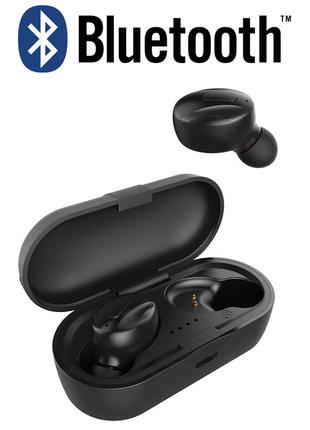 Беспроводные Наушники и Гарнитура Bluetooth XG13 Черные. Вакуу...