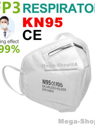 Респиратор KN95 / FFP3. Многоразовая маска для лица. Маска рес...