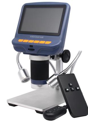 Микроскоп цифровой электронный 200X с монитором 4.3", штатив, ...