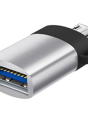 Адаптер OTG micro USB – USB. Перехідник для з'єднання microUSB...