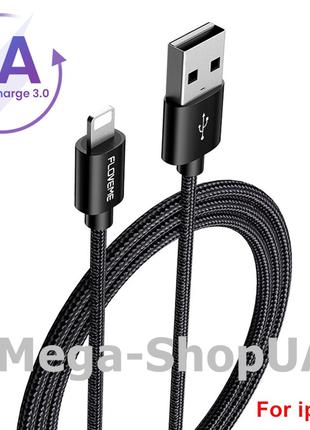 Кабель для быстрой зарядки iPhone USB - Lightning 1м. Зарядный...