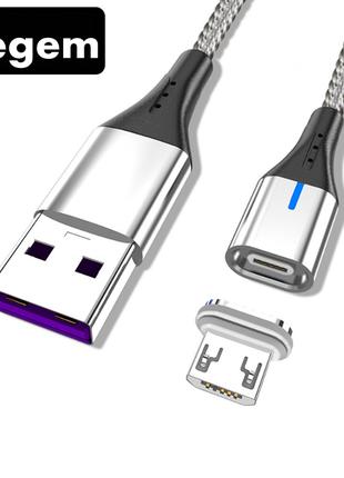 Магнитный кабель для зарядки USB - Micro USB 2 метра микроЮСБ ...