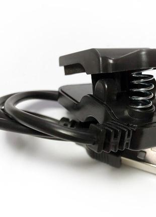 Зарядный USB кабель прищепка 2Pin/4mm для смарт-часов. Зарядно...