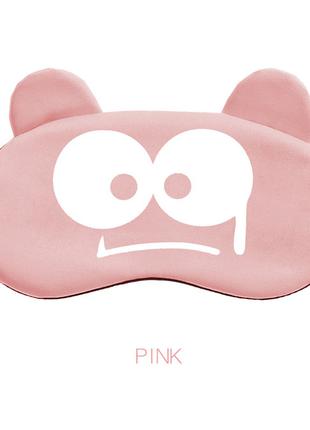 Удобная маска для сна "Злюка розовая" Повязка на глаза детская...