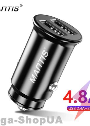 Автомобильное зарядное устройство 2 USB 4.8A Mini VY72B Mantis...