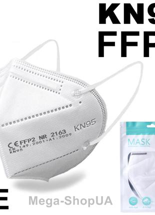Маска респиратор KN95 / FFP2 / CE. Многоразовая маска для лица...