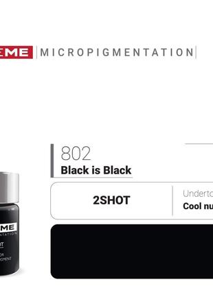 Пигменты для татуажа 802 Black is Black Doreme 2Shot Pigments