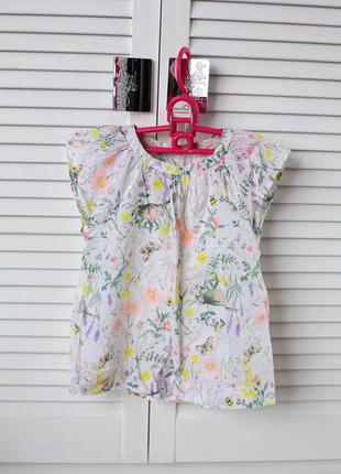 Натуральная, летняя блузка-кофта,3-4-5лет