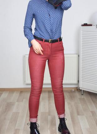 Стильные скинни джинсы-зауженные-skinny-slim-fit,необычный цвет