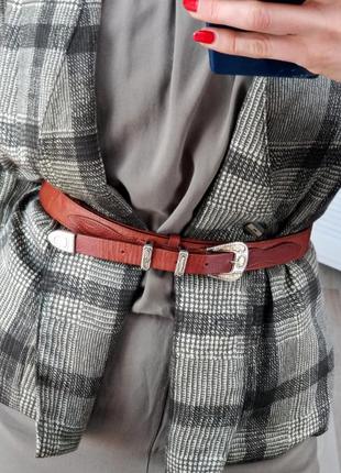 Нереально красивый кожаный ремень в стиле бохо кэжуал casual