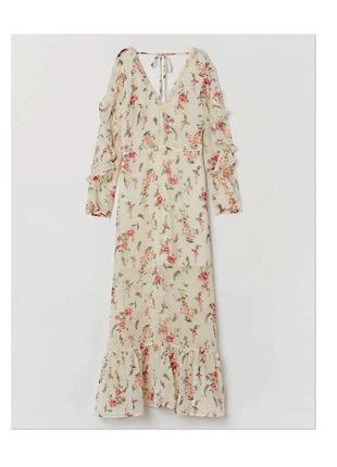 Шикарное нежное шифоновое платье в стиле бохо h&m сукня бохо п...