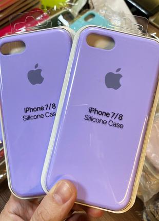 Оригинальный чехол Silicone Case на iPhone 7 фиолетового цвета