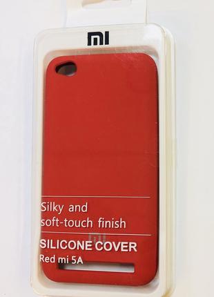 Чехол-накладка красного цвета на телефон Xiaomi Redmi 5A