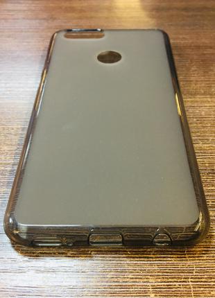 Силиконовый чехол на телефон Huawei Nova Lite 2017 чёрного цвета