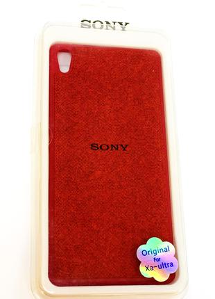 Силиконовый чехол Beautiful на Sony XA Ultra красного цвета