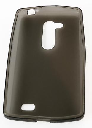 Силиконовый чехол на LG L Fino/D295 серого цвета