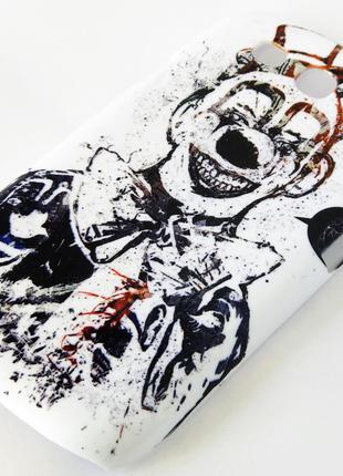 Чехол-накладка на телефон Samsung S3 с рисунком клоуна