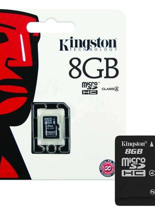 Карта памяти 8 Gb micro SD Kingston