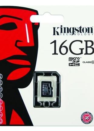 Карта памяти 16 Gb micro SD Kingston