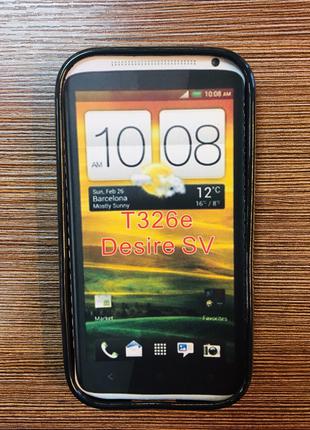 Силіконовий чохол на телефон HTC Desire SV T326e чорного кольору