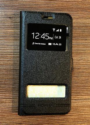 Чехол-книжка на телефон Samsung J730, J7 2017 черного цвета