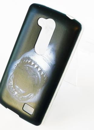 Силиконовый чехол на LG L-Fino с рисунком акулы