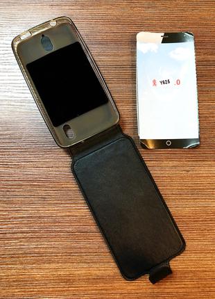 Чехол-книжка на телефон Huawei Y625 черного цвета
